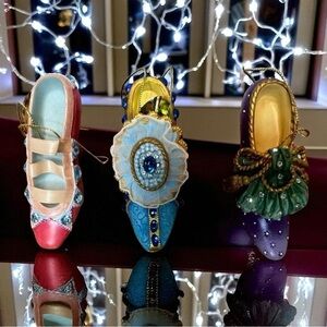 Ashton Drake Heirloom Ornaments Set Of 3 #37044 High Heels Collectable Christmas